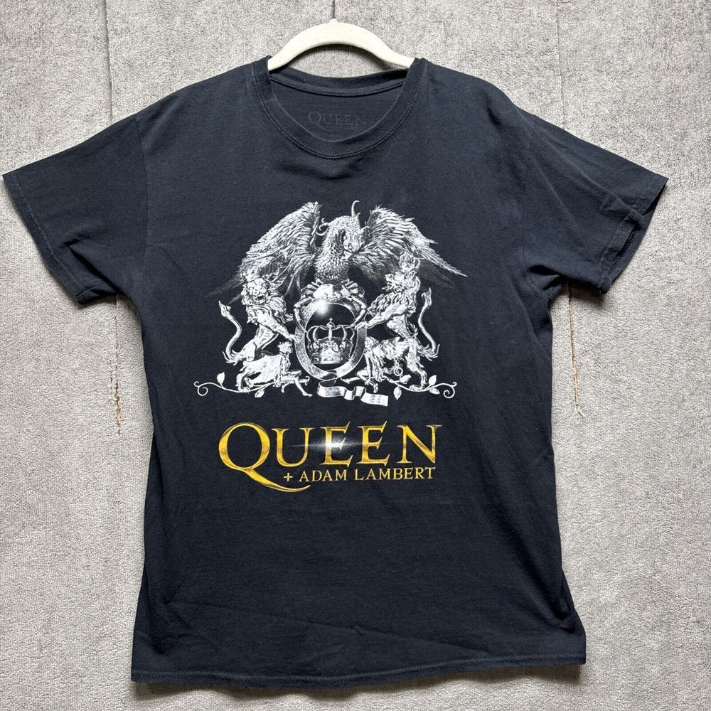 Queen Tour T Shirt Medium Black Adam Lambert Rhapsody 2019 Concert Music Fan